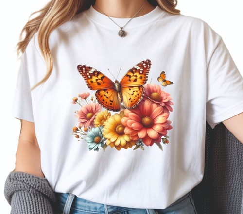 Butterfly iron shirt - butterfly, on