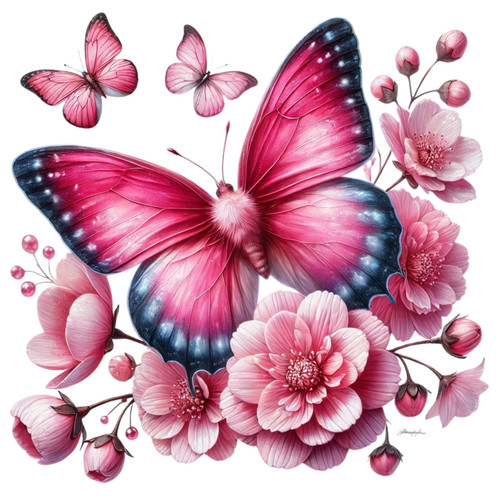 Butterfly dtf transfer - butterfly, on