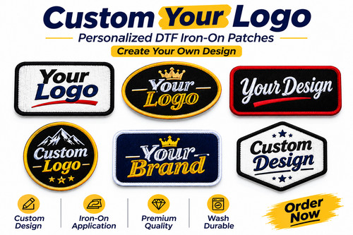 Custom dtf logo - transfer, iron