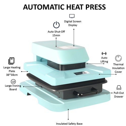 Auto heat press - 15, 15